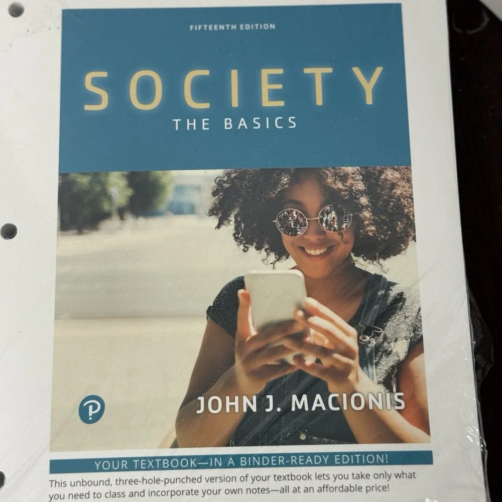 Society The Basics by John J. Macionis Paperback Fifteenth Edition A La Carte Ed